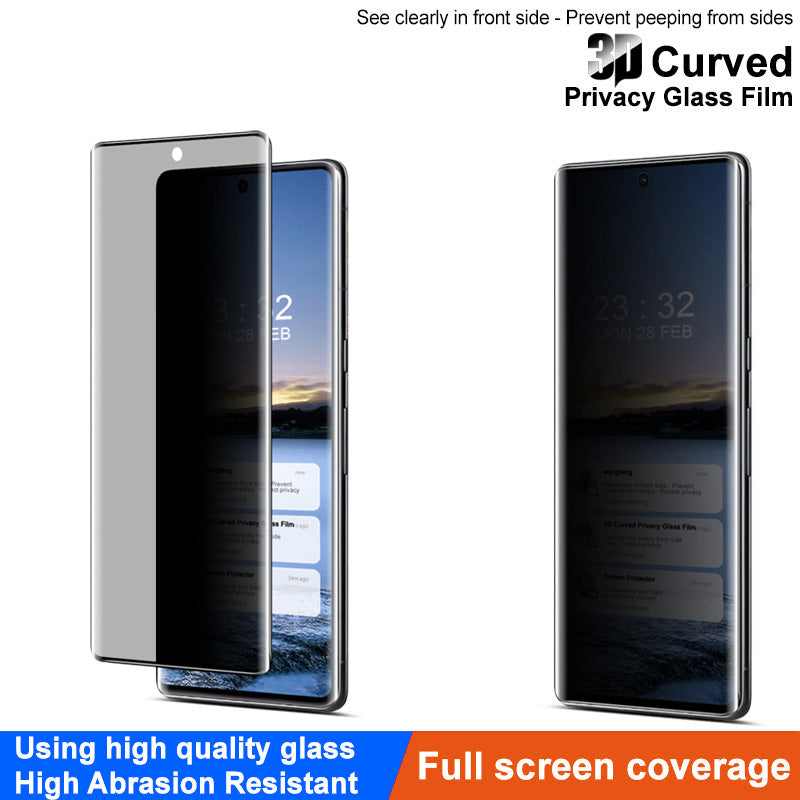IMAK For Google Pixel 7 Pro 5G Anti-Spy Privacy Screen Protector 3D Curved Tempered Glass Film IMAK For Google Pixel 7 Pro 5G Anti-Spy Privacy Screen Protector 3D Curved Tempered Glass Film